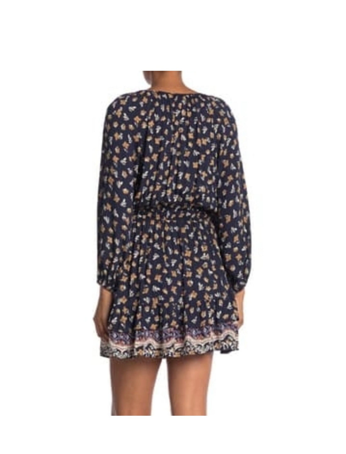 Long Sleeve Printed Dress