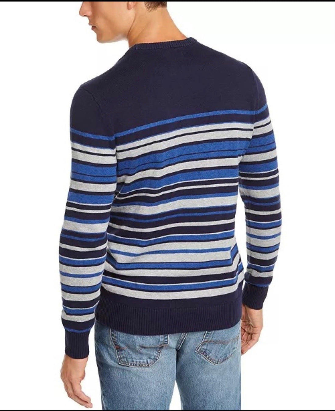 Men’s navy and Blue Crewneck Sweater