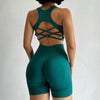 Seamless Women's Yoga Bra Shorts Set