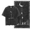 Astronaut Graphic Acid Wash Cotton T-Shirt