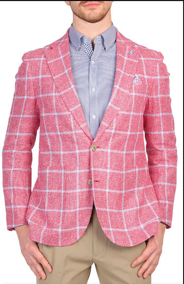 Tailor Byrd Textured Yarn Windowpane Sport Coat